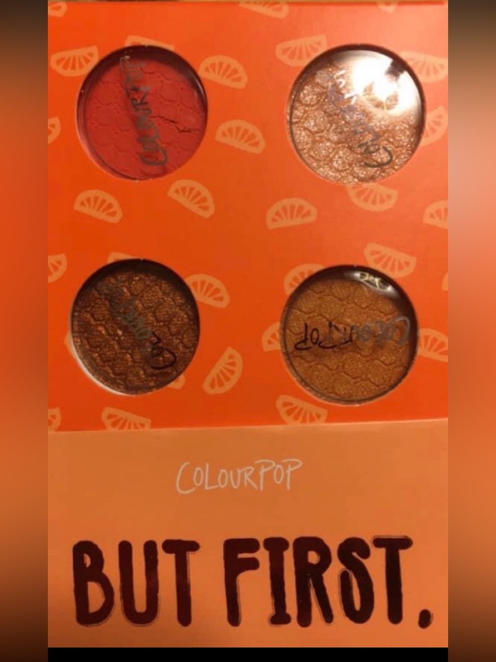 ColourPop Cosmetics but first, quench it   quad new discontinued